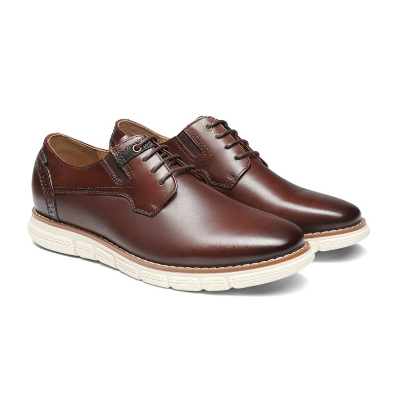 Bruno Marc Men's Crossflex Oxford Dress Sneakers Casual Leather Dress Shoes,Size 9.5,Dark/Brown,Purpose-2 - Image 4